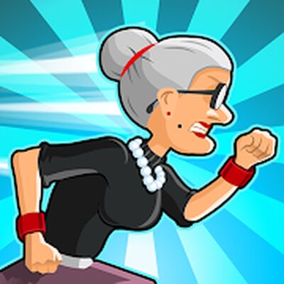 Скачать взломанную Angry Gran Run - Running Game [Много денег] MOD apk на Андроид