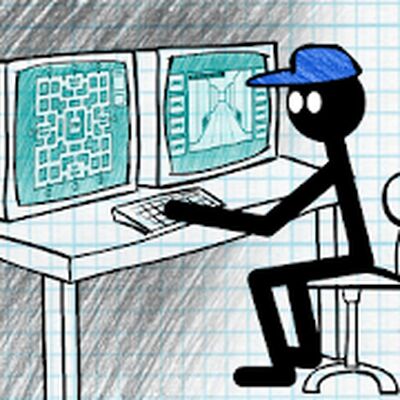 Скачать взломанную Stickman Five Nights Survival [Много монет] MOD apk на Андроид
