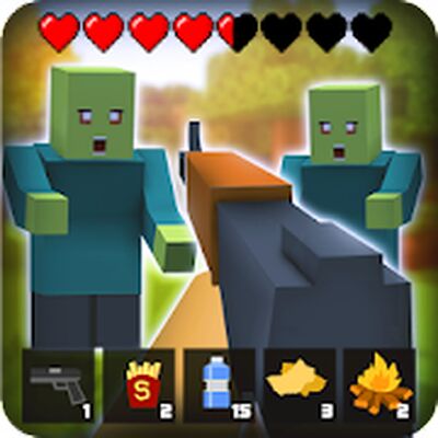 Скачать взломанную Выживание в зомби-крафте [Мод меню] MOD apk на Андроид