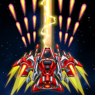 Скачать взломанную Sky Raptor: Space Shooter Game [Бесплатные покупки] MOD apk на Андроид