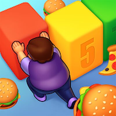 Скачать взломанную Fat Pusher [Много монет] MOD apk на Андроид