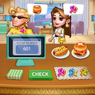 Скачать взломанную Hotel Craze™Cooking Game [Много монет] MOD apk на Андроид