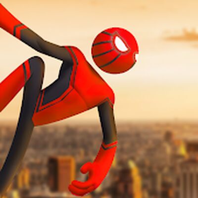 Скачать взломанную Spider Stickman Rope Hero [Бесплатные покупки] MOD apk на Андроид