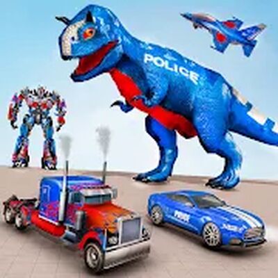 Скачать взломанную Игра грузовик-робот [Много денег] MOD apk на Андроид