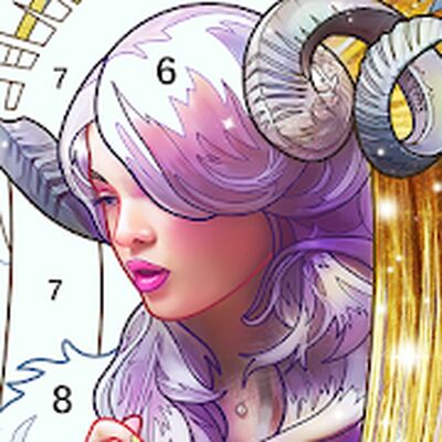 Скачать взломанную Раскрась по номеру - отдыхать [Много монет] MOD apk на Андроид