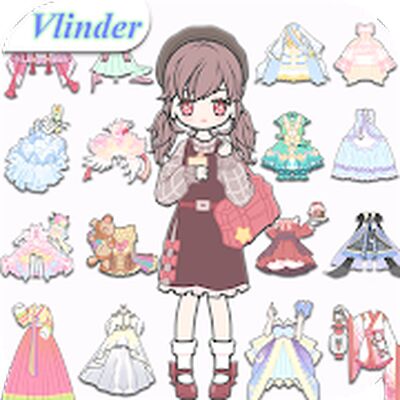 Скачать взломанную Vlinder Life: Dress up games [Мод меню] MOD apk на Андроид