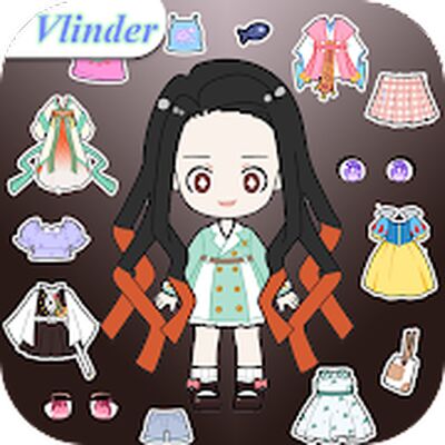 Скачать взломанную Vlinder Gacha: Dress up games [Бесплатные покупки] MOD apk на Андроид