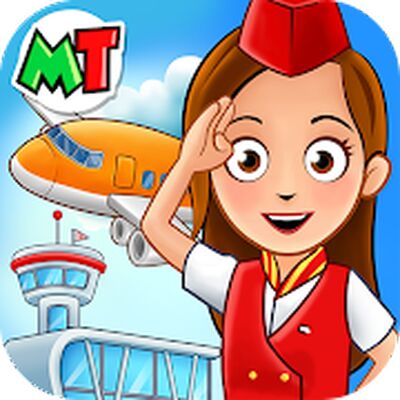 Скачать взломанную My Town : аэропорт [Мод меню] MOD apk на Андроид