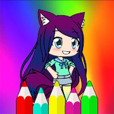 Скачать взломанную Раскраска для Gacha Life [Много денег] MOD apk на Андроид