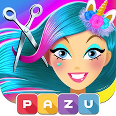 Скачать взломанную Парикмахерская игры Единорог [Мод меню] MOD apk на Андроид