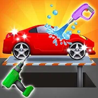 Скачать взломанную Детский гараж - ремонт и мойка [Мод меню] MOD apk на Андроид
