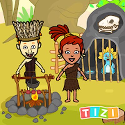 Скачать взломанную Пещерный человек игры мир [Мод меню] MOD apk на Андроид