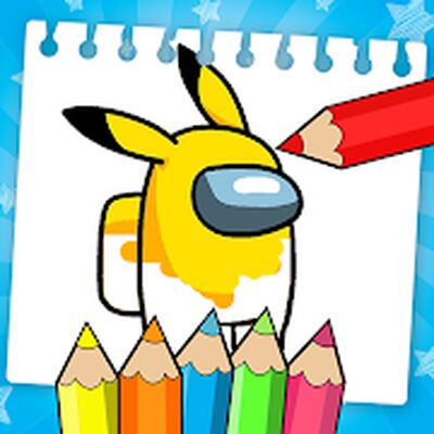 Скачать взломанную Coloring Book: Among Us fanart [Бесплатные покупки] MOD apk на Андроид