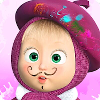 Скачать взломанную Маша и Медведь: Игры Раскраски для Детей Онлайн [Мод меню] MOD apk на Андроид