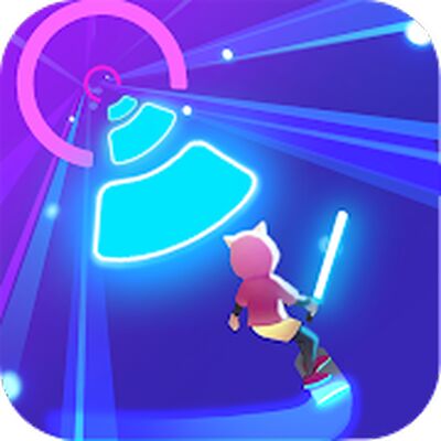 Скачать взломанную Cyber Surfer: EDM & Skateboard [Мод меню] MOD apk на Андроид