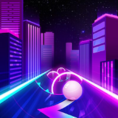 Скачать взломанную Beat Roller - Music Ball Race [Много монет] MOD apk на Андроид
