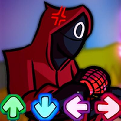 Скачать взломанную кальмар игра Fnf мод ночь пятницы [Много денег] MOD apk на Андроид