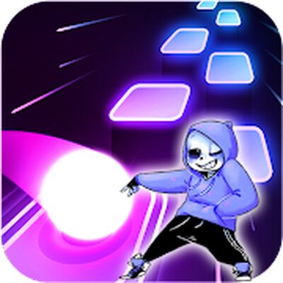Скачать взломанную Sans Undertale songs - Edm Hop Dance tiles [Много денег] MOD apk на Андроид