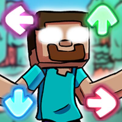Скачать взломанную Herobrine FNF Mod [Бесплатные покупки] MOD apk на Андроид