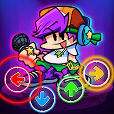 Скачать взломанную FNF Night Battle - Friday Funkin Music Tap [Бесплатные покупки] MOD apk на Андроид
