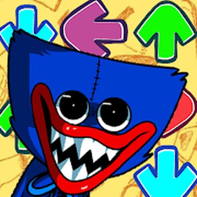 Скачать взломанную fnf vs Huggy Wuggy: Night Mod [Много денег] MOD apk на Андроид