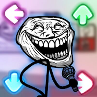 Скачать взломанную Trollge vs FNF: Troll Face Friday Night Funkin Mod [Бесплатные покупки] MOD apk на Андроид