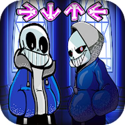 Скачать взломанную Sans FNF DUSTALLE Mod [Бесплатные покупки] MOD apk на Андроид