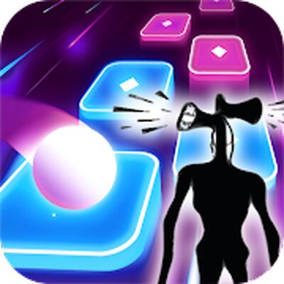 Скачать взломанную Siren Head Tiles Hop - Edm Rush Music Game [Много монет] MOD apk на Андроид