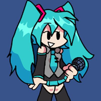 Скачать взломанную FNF Miku Music Battle Friday Night Funkin [Бесплатные покупки] MOD apk на Андроид