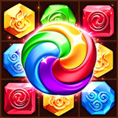 Скачать взломанную Планета Самоцветов - Три в Ряд [Бесплатные покупки] MOD apk на Андроид