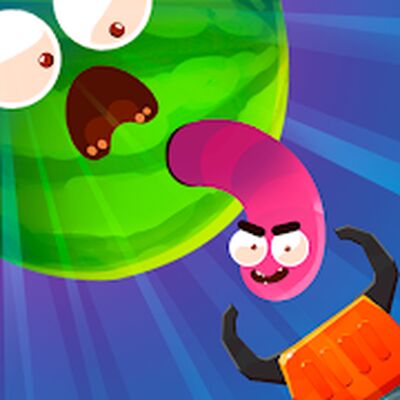 Скачать взломанную Worm out — Червяки и фрукты [Бесплатные покупки] MOD apk на Андроид