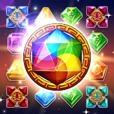 Скачать взломанную Jewel Athena: Match 3 Jewel Blast [Много денег] MOD apk на Андроид