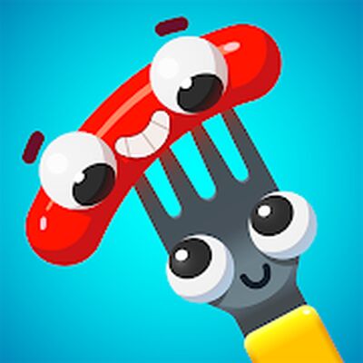 Скачать взломанную Fork N Sausage [Много денег] MOD apk на Андроид