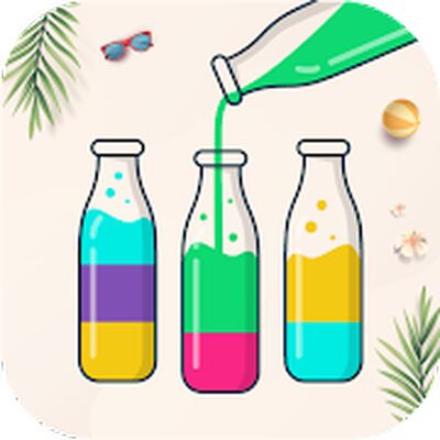 Скачать взломанную Watery Bottle - Water Color Sort Puzzle Game [Мод меню] MOD apk на Андроид
