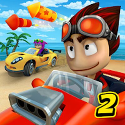 Скачать взломанную Beach Buggy Racing 2 [Много монет] MOD apk на Андроид