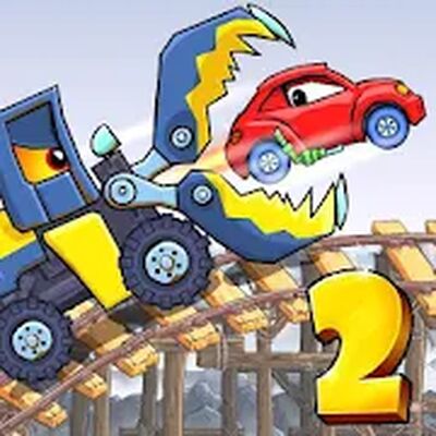 Скачать взломанную Car Eats Car 2 - Гонки Машин [Бесплатные покупки] MOD apk на Андроид