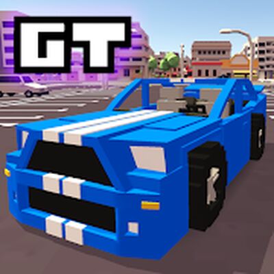 Скачать взломанную Blocky Car Racer [Много монет] MOD apk на Андроид