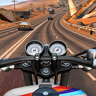 Скачать взломанную Moto Rider GO: Highway Traffic [Много денег] MOD apk на Андроид