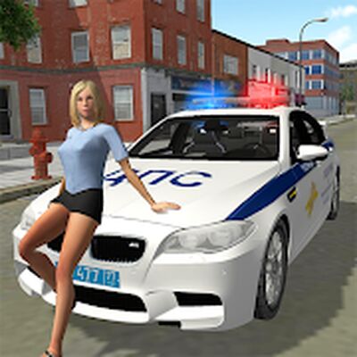 Скачать взломанную Симулятор русской полиции ДПС: M5 [Много денег] MOD apk на Андроид