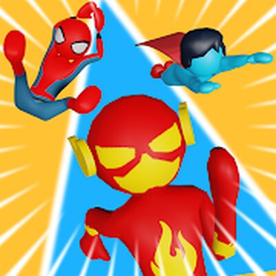 Скачать взломанную Superhero Race! [Много денег] MOD apk на Андроид