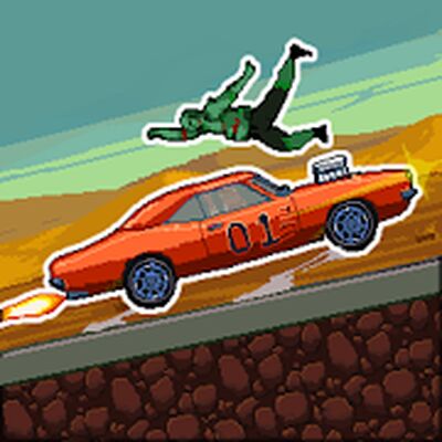 Скачать взломанную Drive or Die: Давить зомби Pixel Earn to Racing [Много монет] MOD apk на Андроид