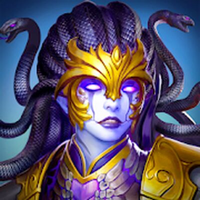 Скачать взломанную MythWars & Puzzles: RPG «три в ряд» [Мод меню] MOD apk на Андроид