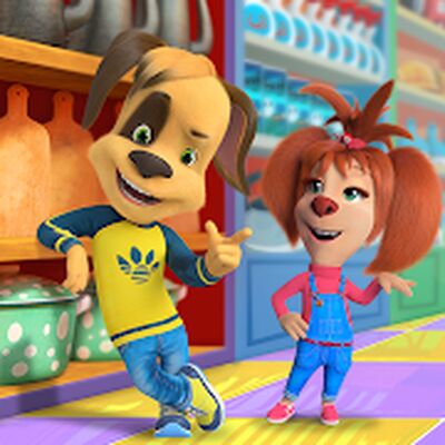 Скачать взломанную Барбоскины: Игра супермаркет [Много денег] MOD apk на Андроид