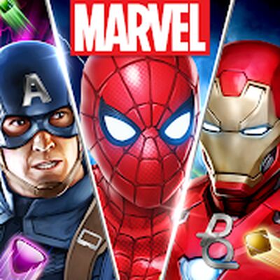 Скачать взломанную MARVEL Puzzle Quest: Hero RPG [Много денег] MOD apk на Андроид