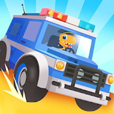 Скачать взломанную Полицейская машина динозавров [Много монет] MOD apk на Андроид