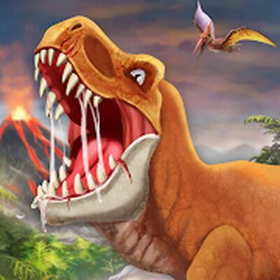 Скачать взломанную DINO WORLD - Jurassic dinosaur game [Мод меню] MOD apk на Андроид