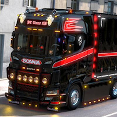 Скачать взломанную Euro Truck Driving Sim 3D [Мод меню] MOD apk на Андроид