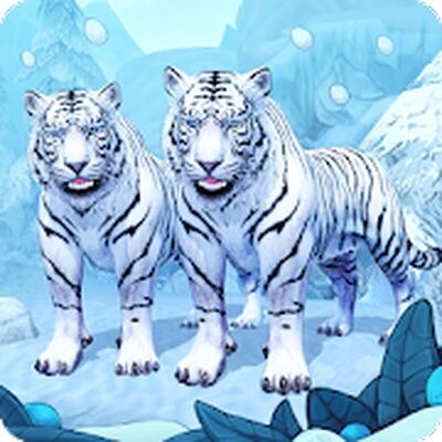 Скачать взломанную Симулятор Семьи Белого Тигра Онлайн [Много денег] MOD apk на Андроид