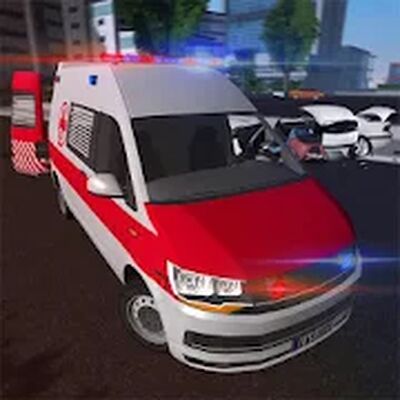 Скачать взломанную Emergency Ambulance Simulator [Много денег] MOD apk на Андроид