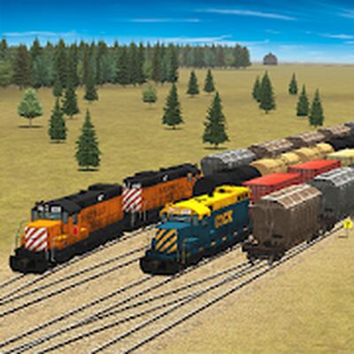 Скачать взломанную Train and rail yard simulator [Много монет] MOD apk на Андроид